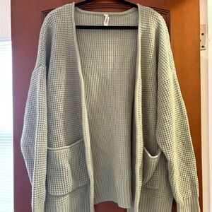Zenana Outfitters Sage Green Knit Cardigan